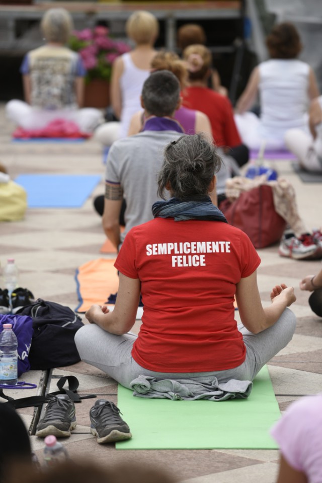 Semplicemente felice. Treviso YogaDay 2015